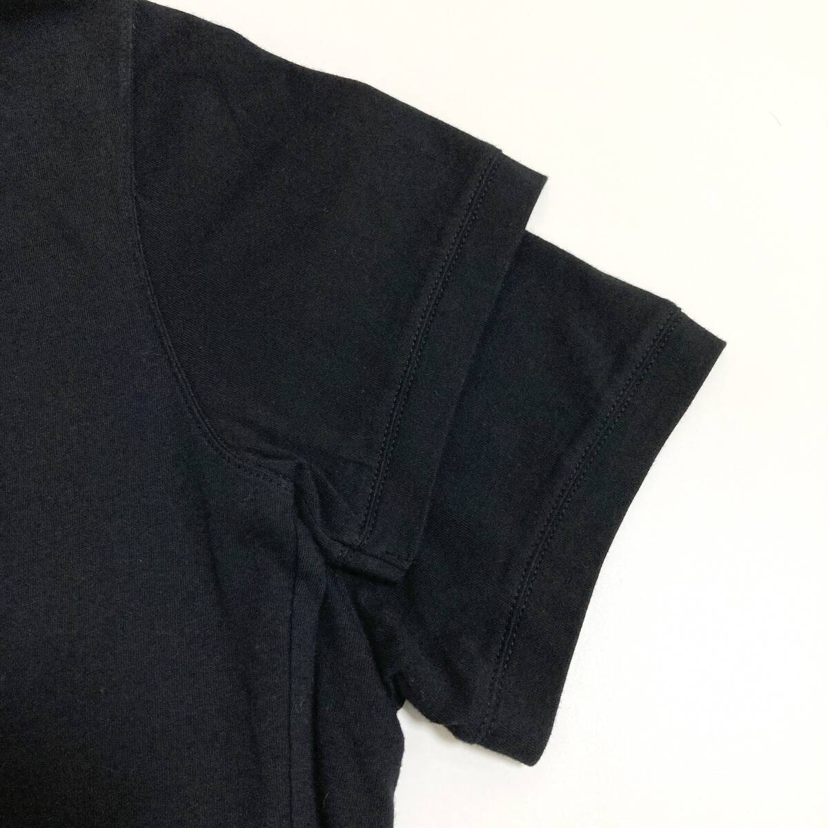 HELMUT LANG Tシャツ ブラック 黒 XSサイズ ヘルムートラング 半袖 カットソー Tee archive 4040099の画像9