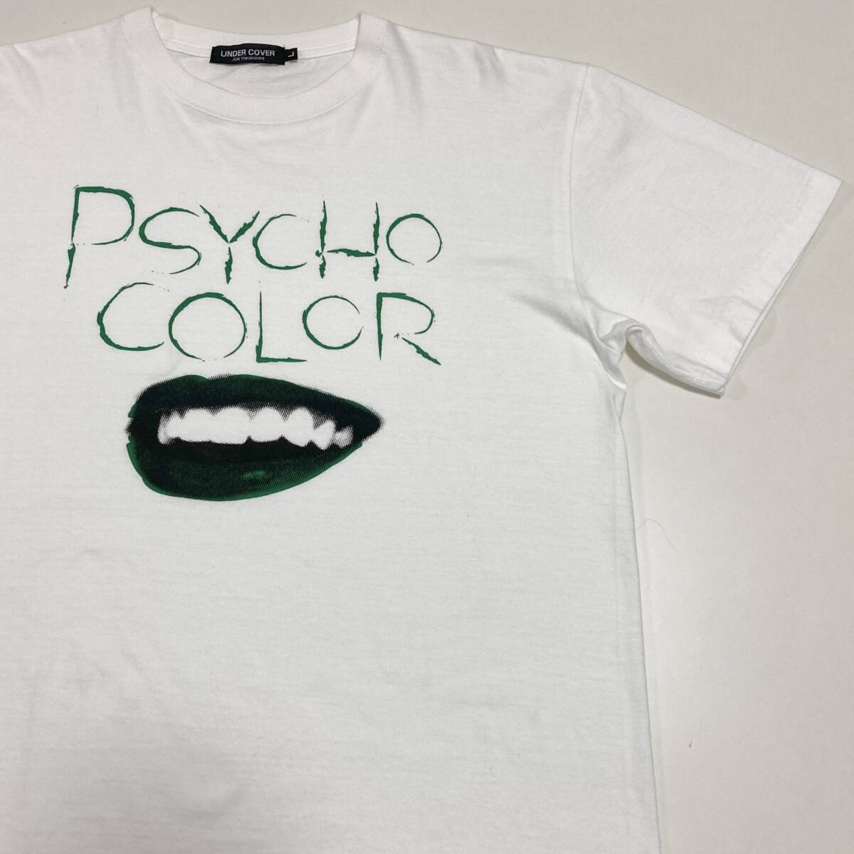 2012AW UNDERCOVER 唇 PSYCHO COLOR Tシャツ ホワイト 白 Lサイズ アンダーカバー リップ 半袖 カットソー Tee archive 4020376_画像3