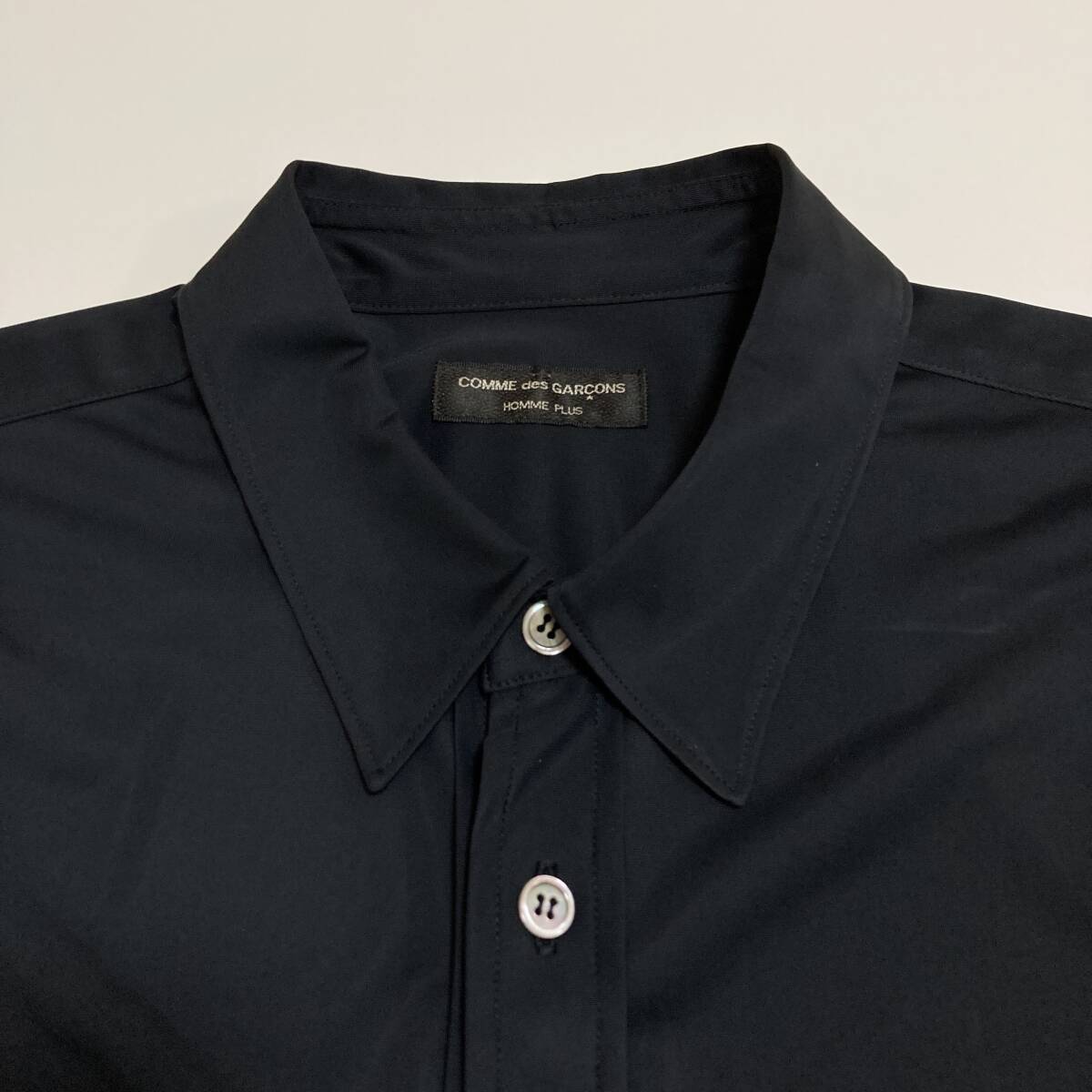 AD2002 COMME des GARCONS HOMME PLUS テープ リボン ポリ 半袖シャツ ブラック 黒 コムデギャルソンオムプリュス VINTAGE archive 4010313_画像7