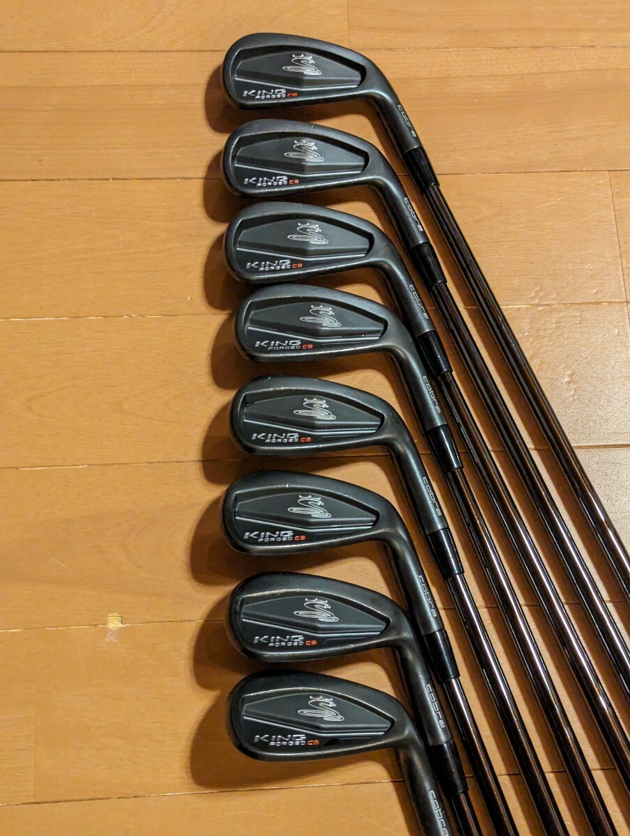 【中古】Cobra KING FORGED CB 2018(4-P,G 8本)KBS S-TAPER 120S IOMIC Sticky Evolution 2.3 コブラ アイアンセット レア 希少_画像4