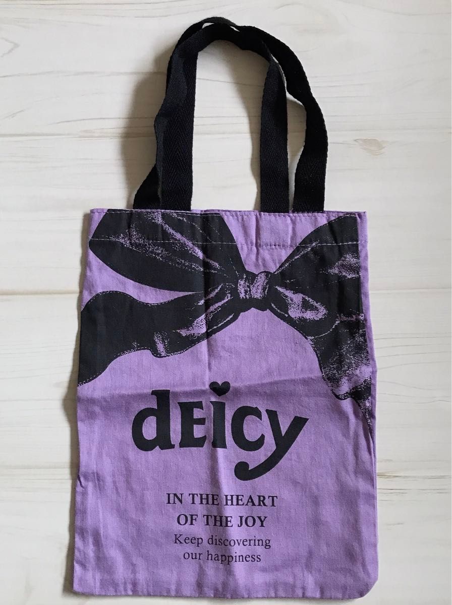 deicy　デイシー　ショップ袋　shop袋　ショッパー　バック　袋　パープル　レディース　ファッション
