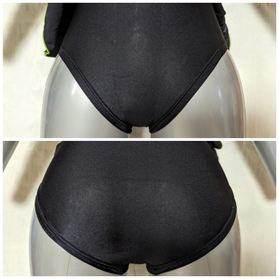 コージープランニング 女子新体操 レオタード 黒/水色・銀ラメ/黄緑ライン 装飾 サイズSの画像9