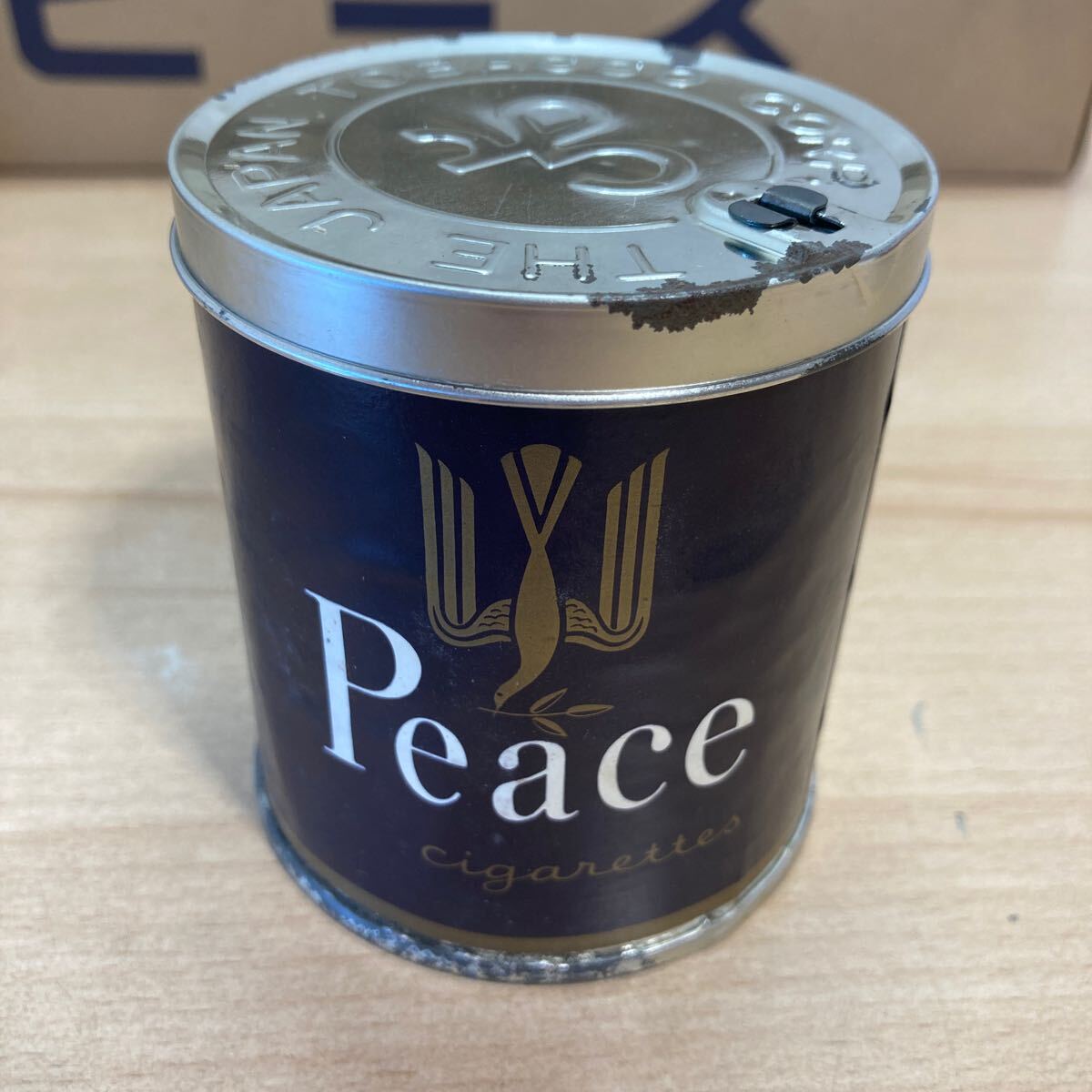 Peace/Cherry ※缶のみ セット アンティーク ピース チェリー JAPAN MONOPOLY CORPORATION 空き缶 ピース缶 煙草 たばこ 当時物(4-4)_画像6