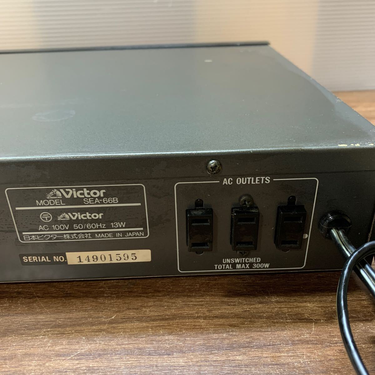 Victor Victor graphic equalizer SEA-66B 1984 year made electrification verification settled audio equipment sound equipment (A1