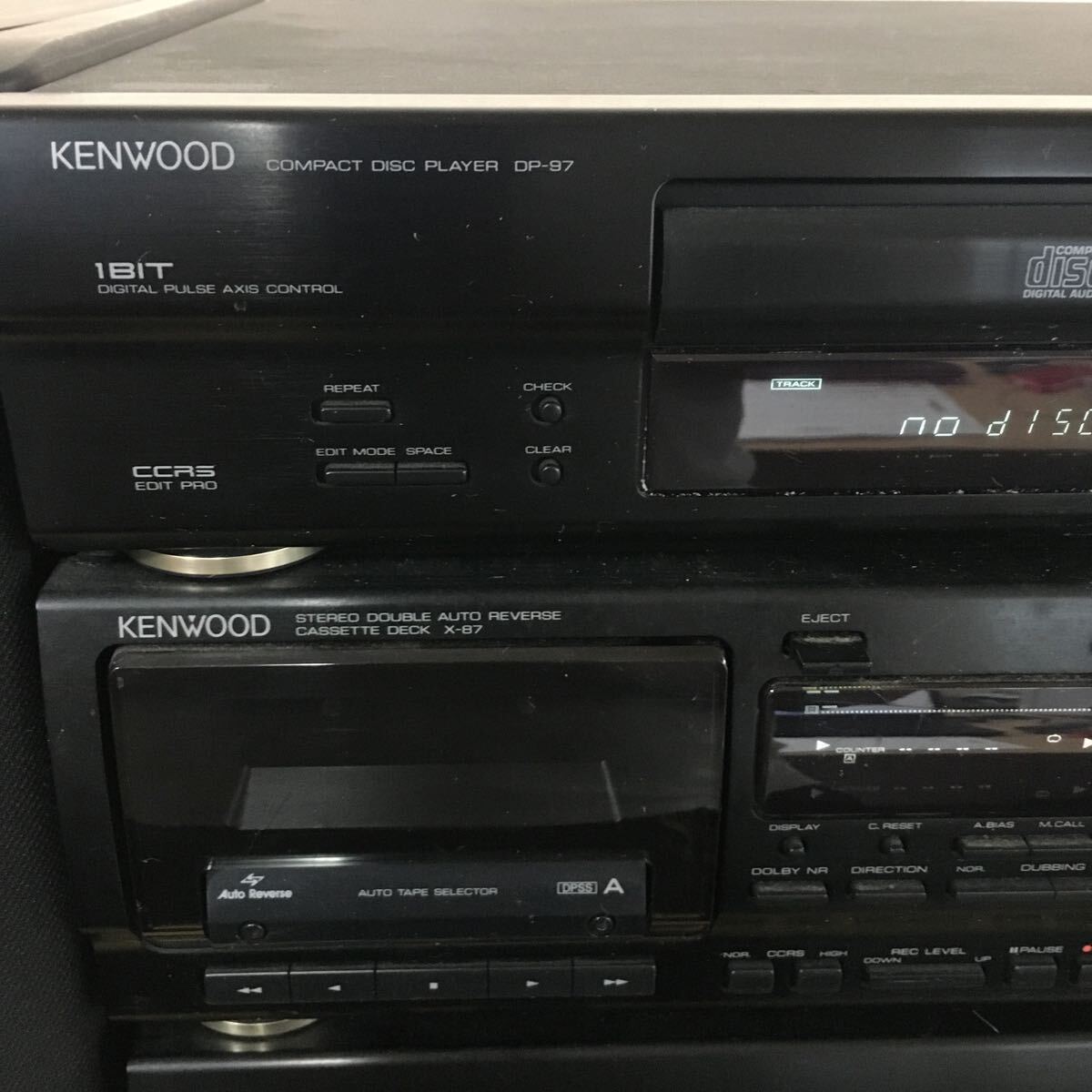 KENWOOD Kenwood system player 3WAY 3 SPEAKER SYSTEM A-97 T-97 DP-97 GE-970 X-87 S-10M audio equipment electrification has confirmed 5si77