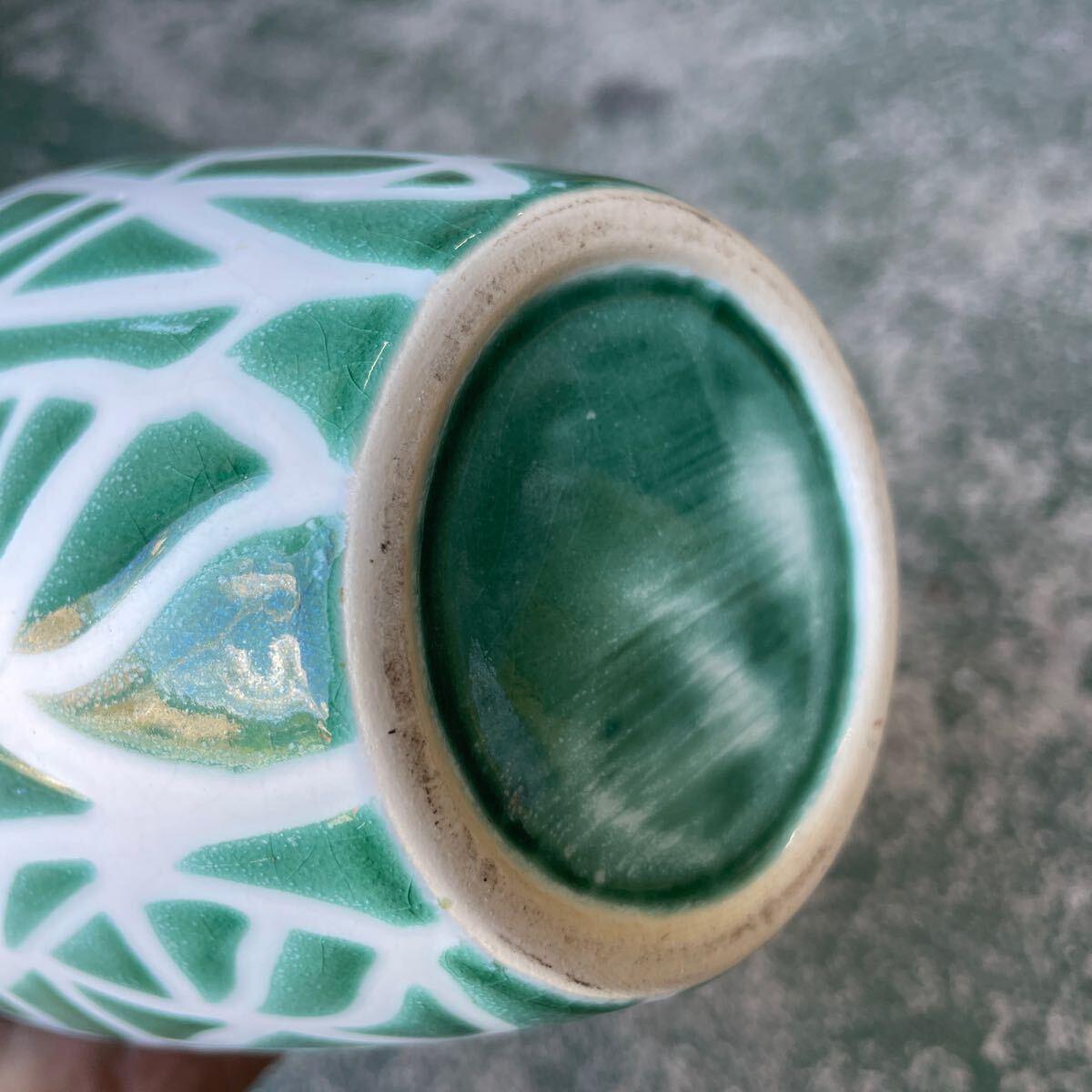 【店G-70】花瓶 花器 フラワーベース 陶器 壺 インテリア 高さ20横13㎝_画像6