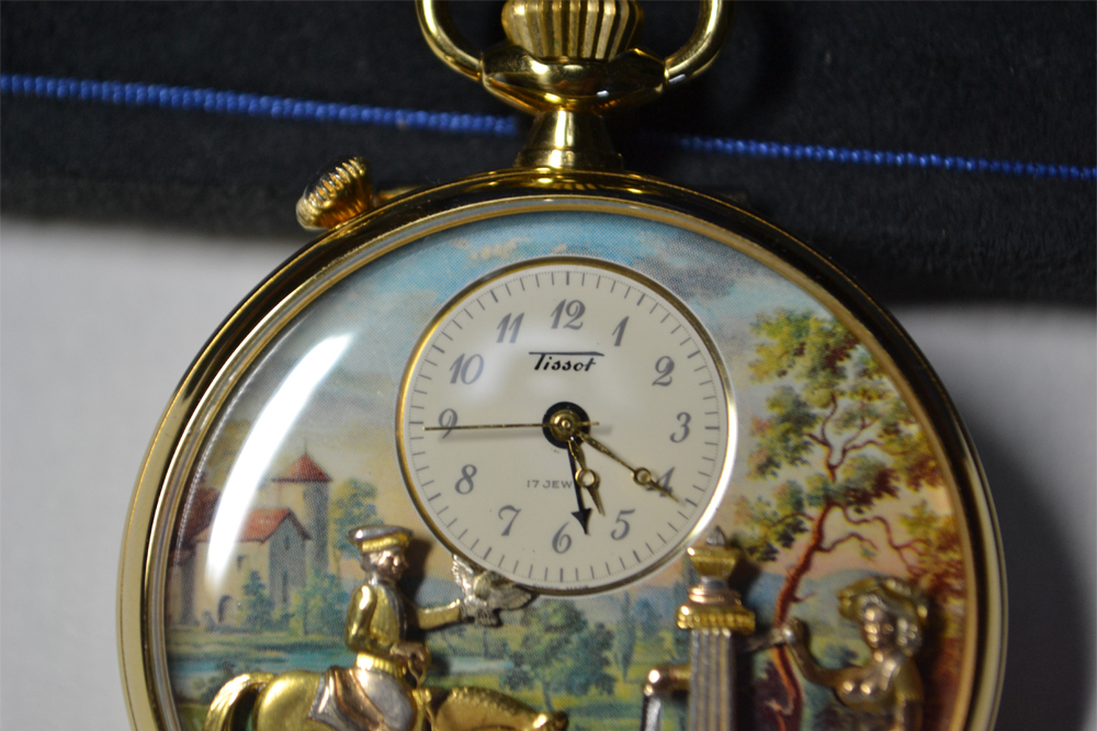  Tissot Tissot карманные часы . золотой работа товар механический завод 