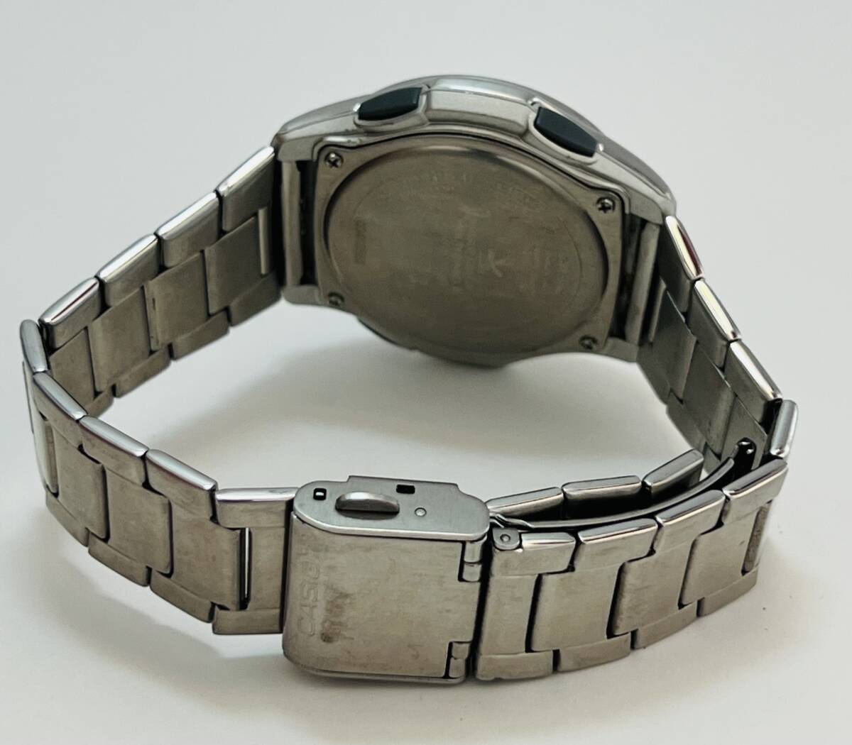 動作　CASIO カシオ メンズ 腕時計 WAVE CEPTOR WVA-M630　 電波 ソーラー ワールドタイム　白文字盤_画像6