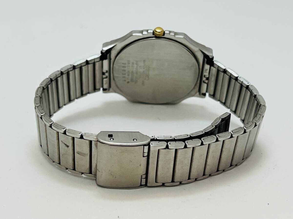 動作未確認　SEIKO セイコー QUARTZ クォーツ 9521-6000 グレー文字盤 メンズ　腕時計_画像6