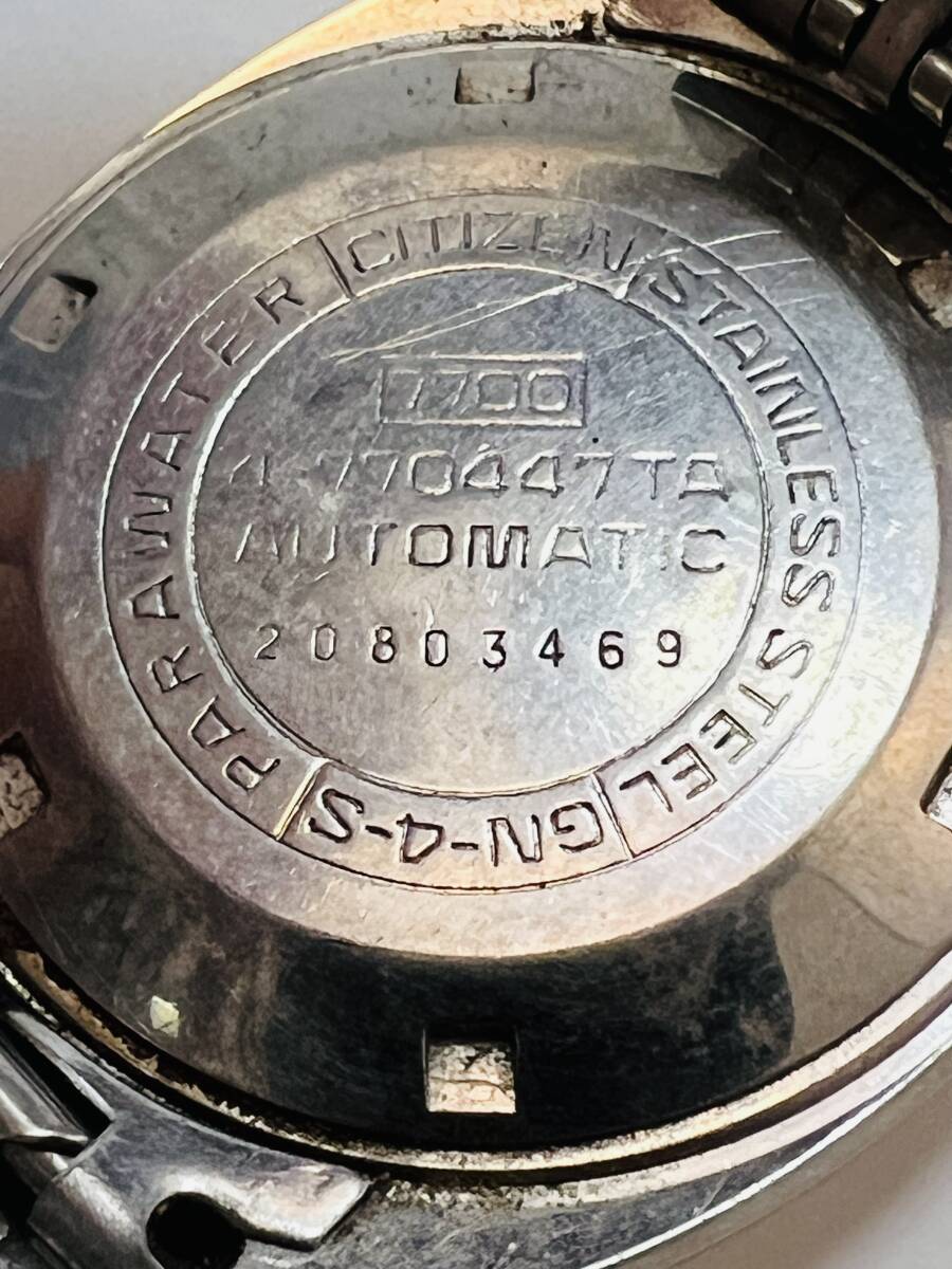 動作未確認　CITIZEN シチズン 28800 LEOPARD 自動巻 26石 4-770447 TA メンズ　腕時計_画像3