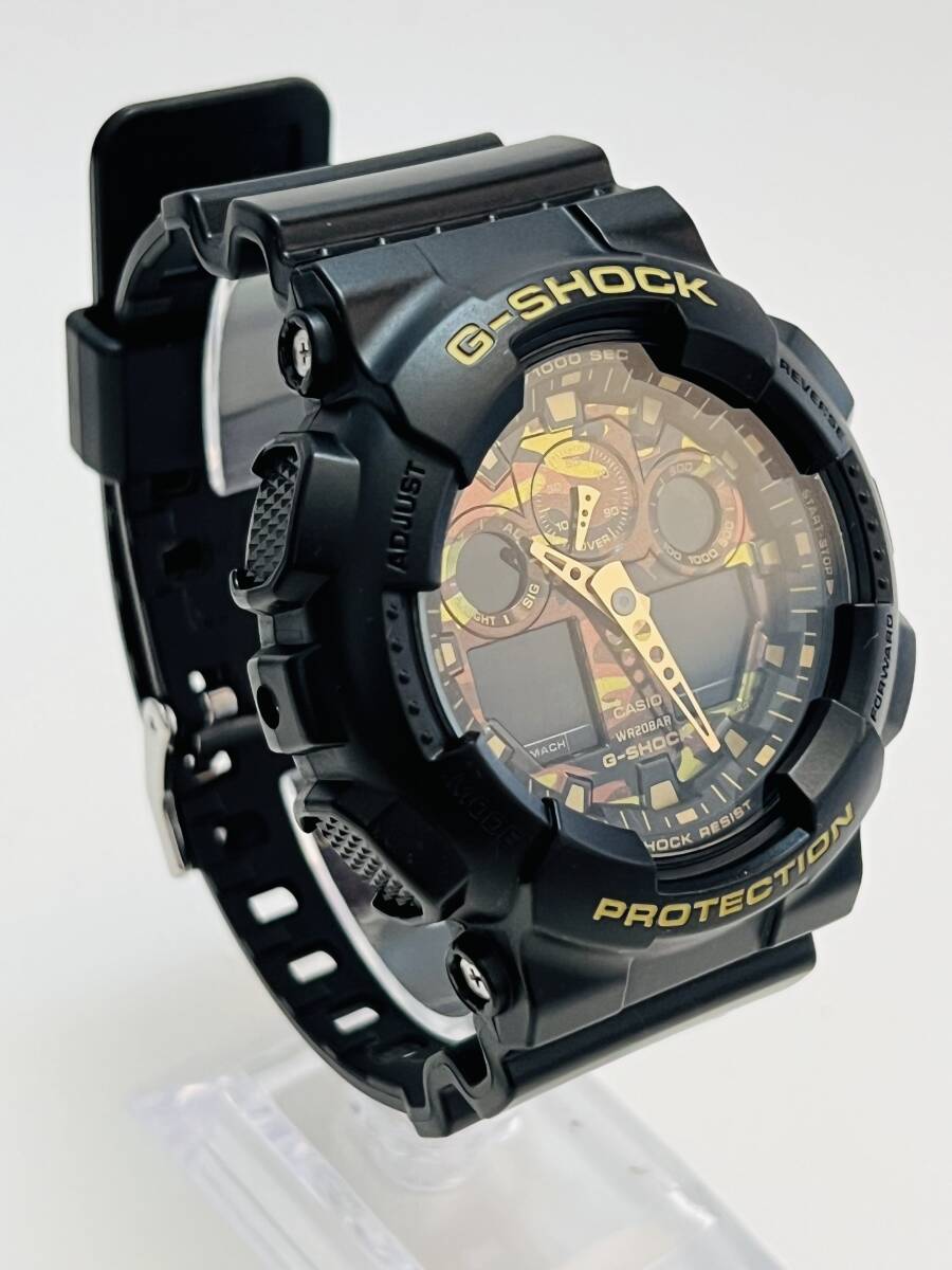 動作未確認　CASIO カシオ G-SHOCK GA-100CF メンズ デジアナ 腕時計 ジーショック　迷彩_画像2