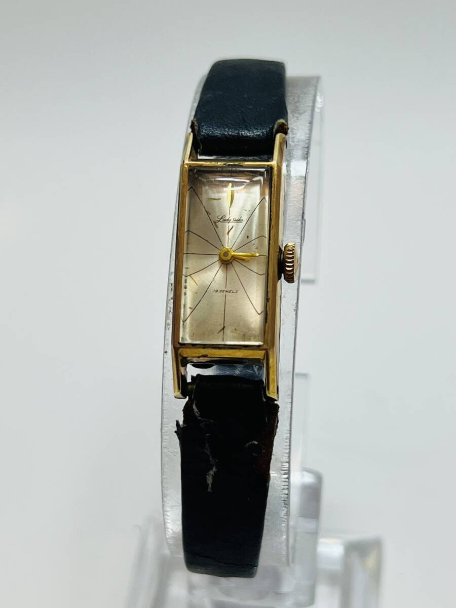 動作未確認　lady SEIKO レディセイコー 14K gold 手巻き 腕時計 4032　時計 ヴィンテージ 2針_画像1