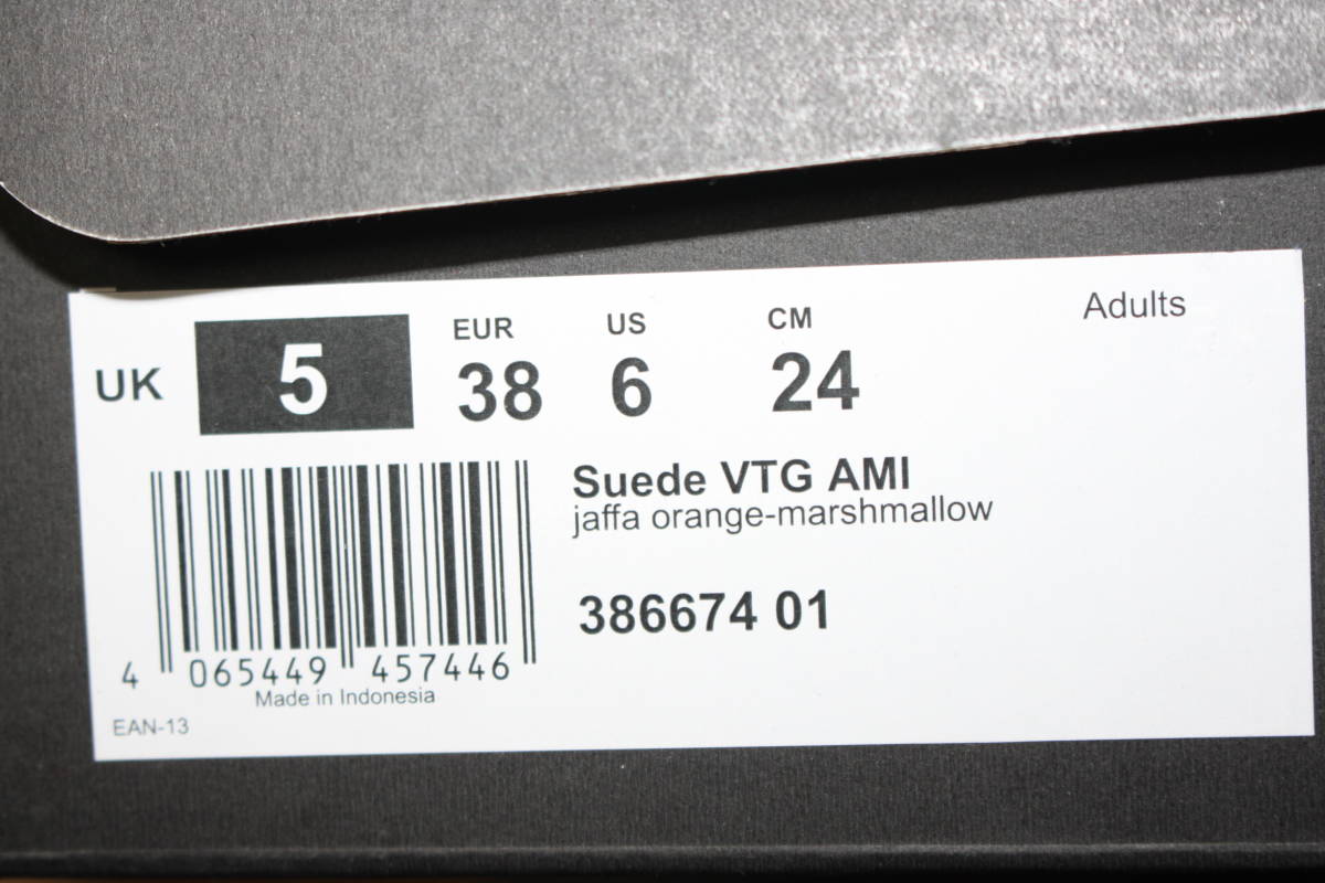 未使用　24㎝　プーマPUMA x AMI / プーマ × アミパリス SUEDE VTG AMI スエード ヴィンテージ スニーカー 386674　送料無料_画像10