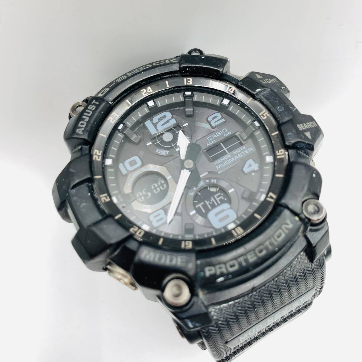 ♪A80048:CASIO カシオ G-SHOCK PROTECTION 5561 GWG-100 電波ソーラー ブラック デジアナ メンズ 中古_画像1