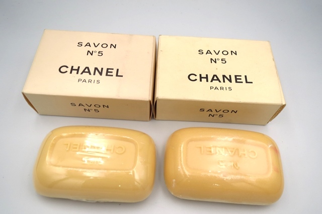 □H79940:CHANEL SAVON 石鹸 N°5 75g×2 シャネル ソープ サヴォン No5 サボン No.5 石けん 箱有り_画像1