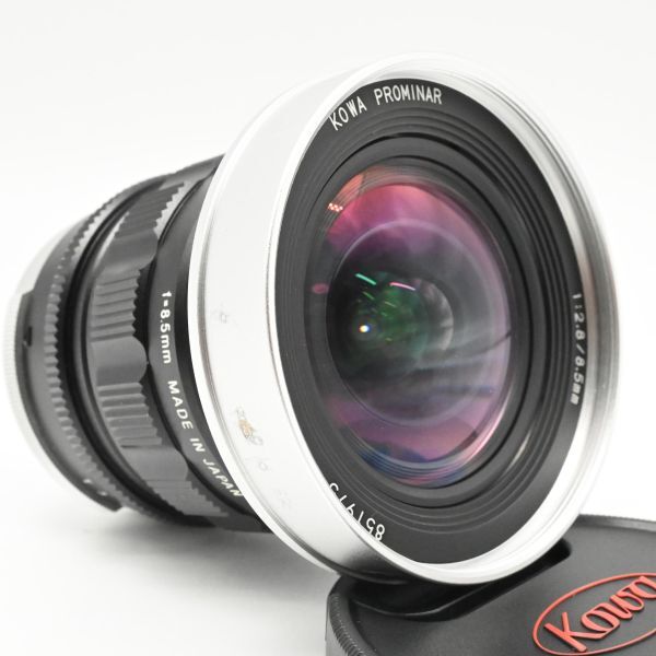 【超美品/動作◎】　Kowa 単焦点レンズ シルバー マイクロフォーサーズ専用 PROMINAR 8.5mm F2.8 SV_画像3