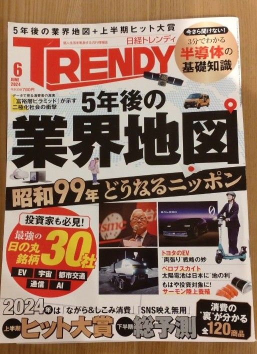 日経トレンディ　2024年6月号　業界地図