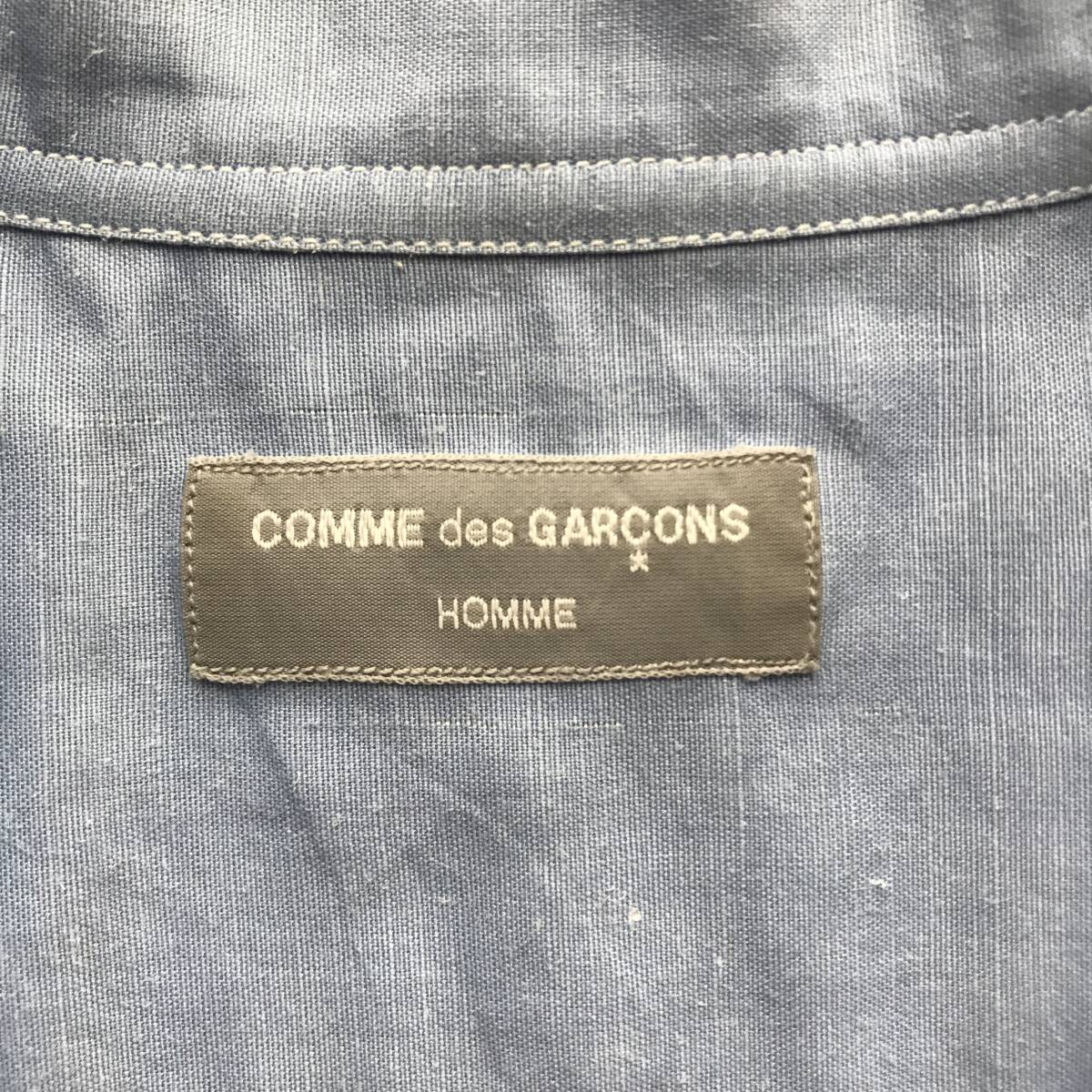 COMME des GARCONS HOMME コムデギャルソンオム デカボタン 初期開襟 半袖シャツ ブラウス_画像6