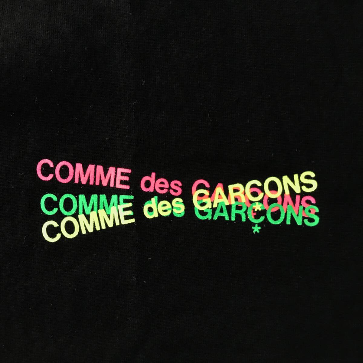 【限定美品】COMME des GARCONS ビッグサイズ ラスタ Tシャツ コムデギャルソン_画像1