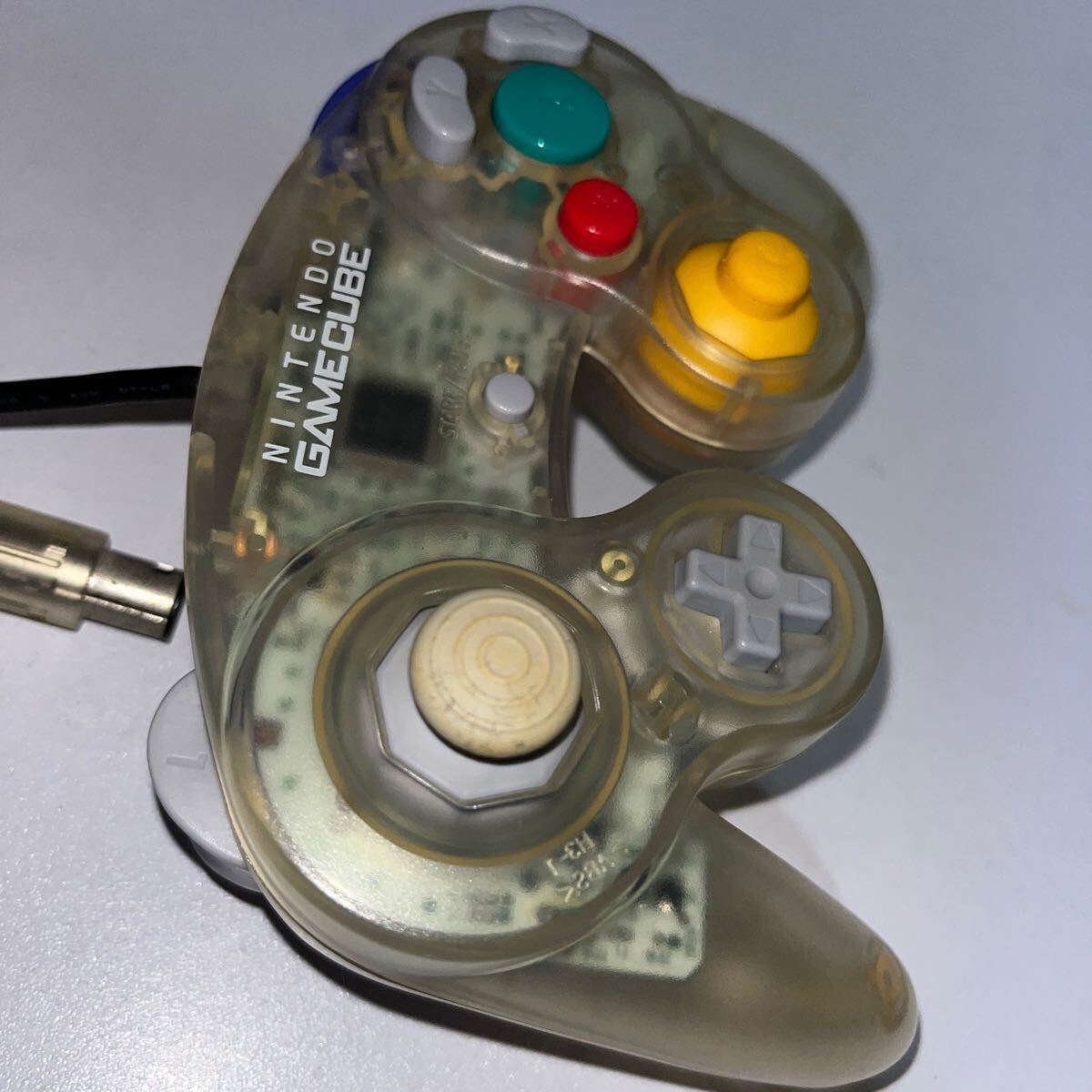  nintendo GC Game Cube original controller DOL-003 clear skeleton no check. junk treatment clear beautiful 