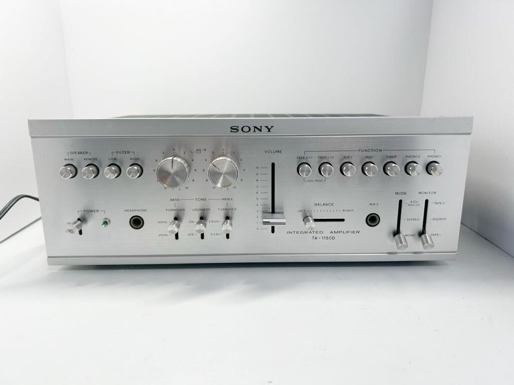【美品】SONY TA-1150D INTEGRATED ステレオプリメインアンプ 通電確認済み　オーディオ機器_画像1