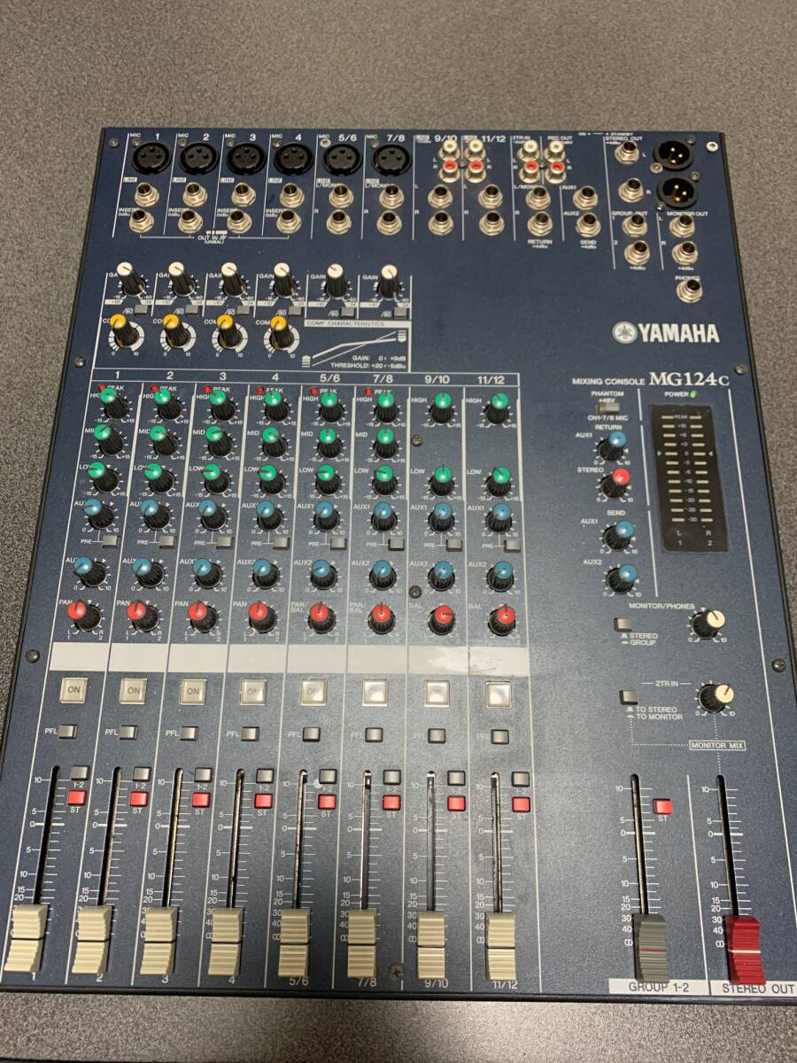 YAMAHA mixer MG124C complete selling out 