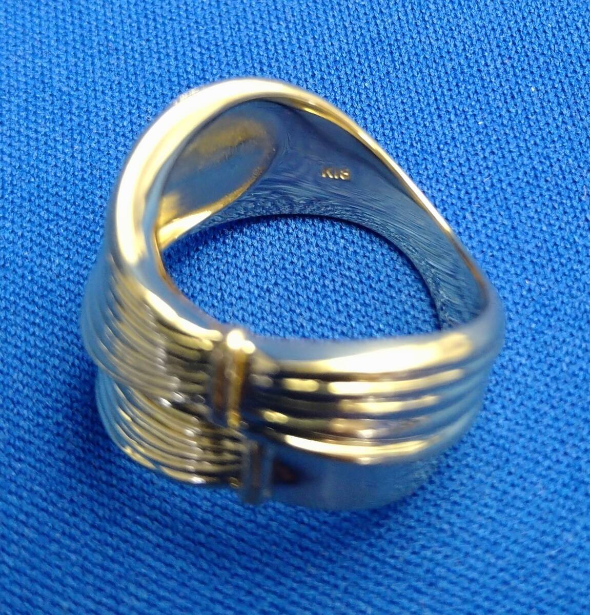 K18ゴールド　デザインリング　指輪　K18金　重量約9.81ｇ_画像7