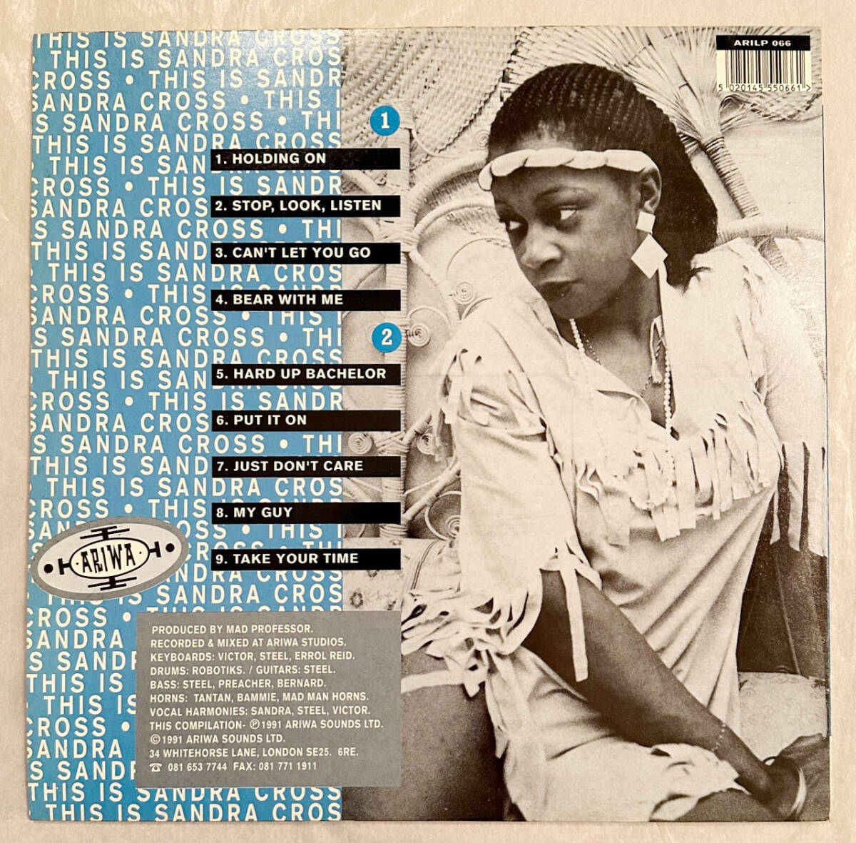 ■1991年 オリジナル UK盤 Sandra Cross - This Is Sandra Cross 12”LP ARILP 066 Ariwa_画像2