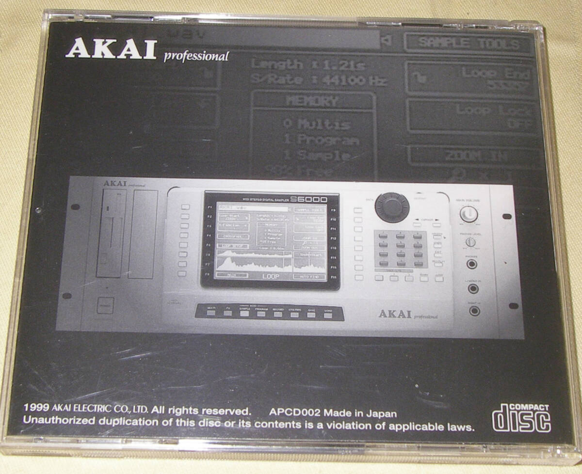 *Akai S5000/S6000 CD-ROM SOUND LIBRARY Vol.1*