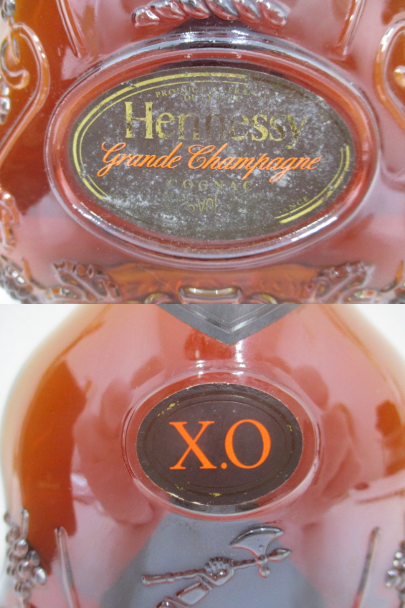 2678A 【古酒】 HENNESSY ヘネシー XO グランド シャンパーニュ 50th 50周年記念ボトル ブランデー 700ml 40% 未開栓 箱付の画像3