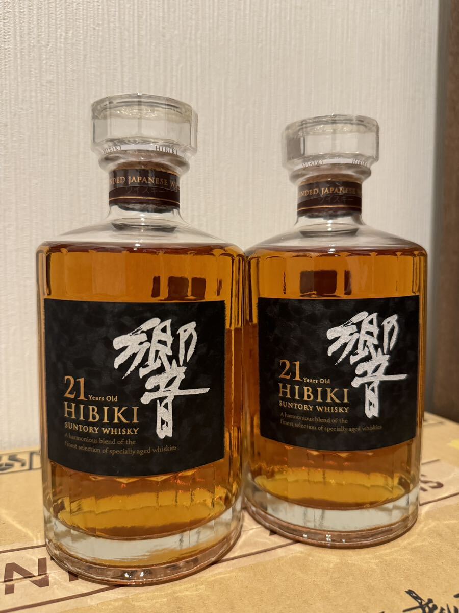 サントリー 響21年 SUNTORY ★ 2本セット ジャパニーズ ウイスキー 700ml 43% 未開栓 箱なし_画像1