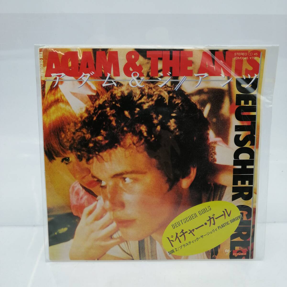 t2848 アダム&ジ・アンツ EP シングルレコード７ DeutscherGirls PlasticSurgery ADAM & THE ANTS アダム・アント ADAM ANT 現状品_画像1