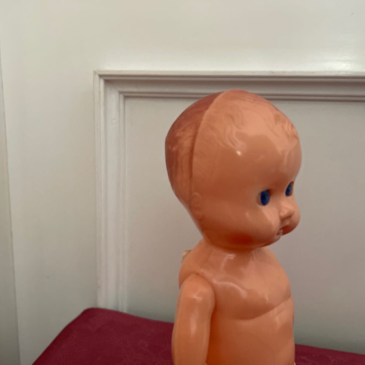 フランス製 アンティーク セルロイド スリープアイ 赤ちゃん人形 ベビー人形 全高約20cm_画像4