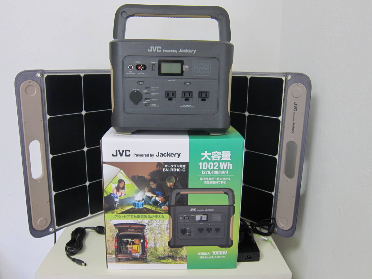  beautiful goods. portable power supply BN-RB10-C + portable solar panel BH-SP-100-C