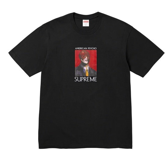 送料無料 【黒・XXL】American Psycho Tee supreme 国内 新品未開封 23aw シュプリーム アメリカン サイコ ティー ブラック XXLarge black_画像1