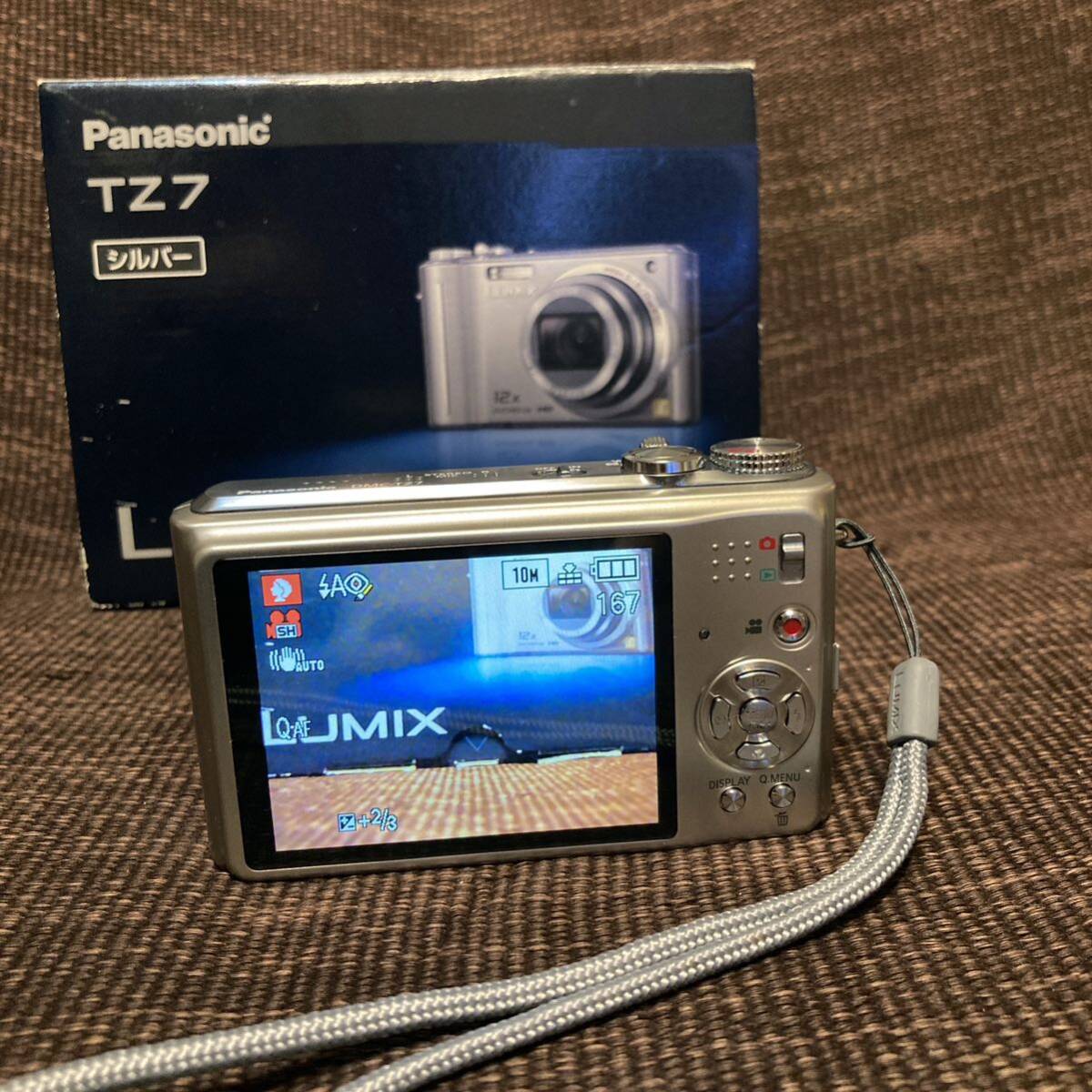 Panasonic パナソニック LUMIX ルミックス DMC-TZ7 コンパクトデジタルカメラ シルバー 動作確認　　【0501-1】_画像5