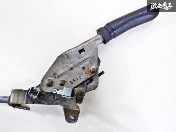 日産純正 E-BCNR33 スカイライン GT-R RB26DETT 前期 Ｈ7/3 サイドブレーキ レバー ワイヤー ハンドブレーキ パーキング 内装 棚D7_画像7