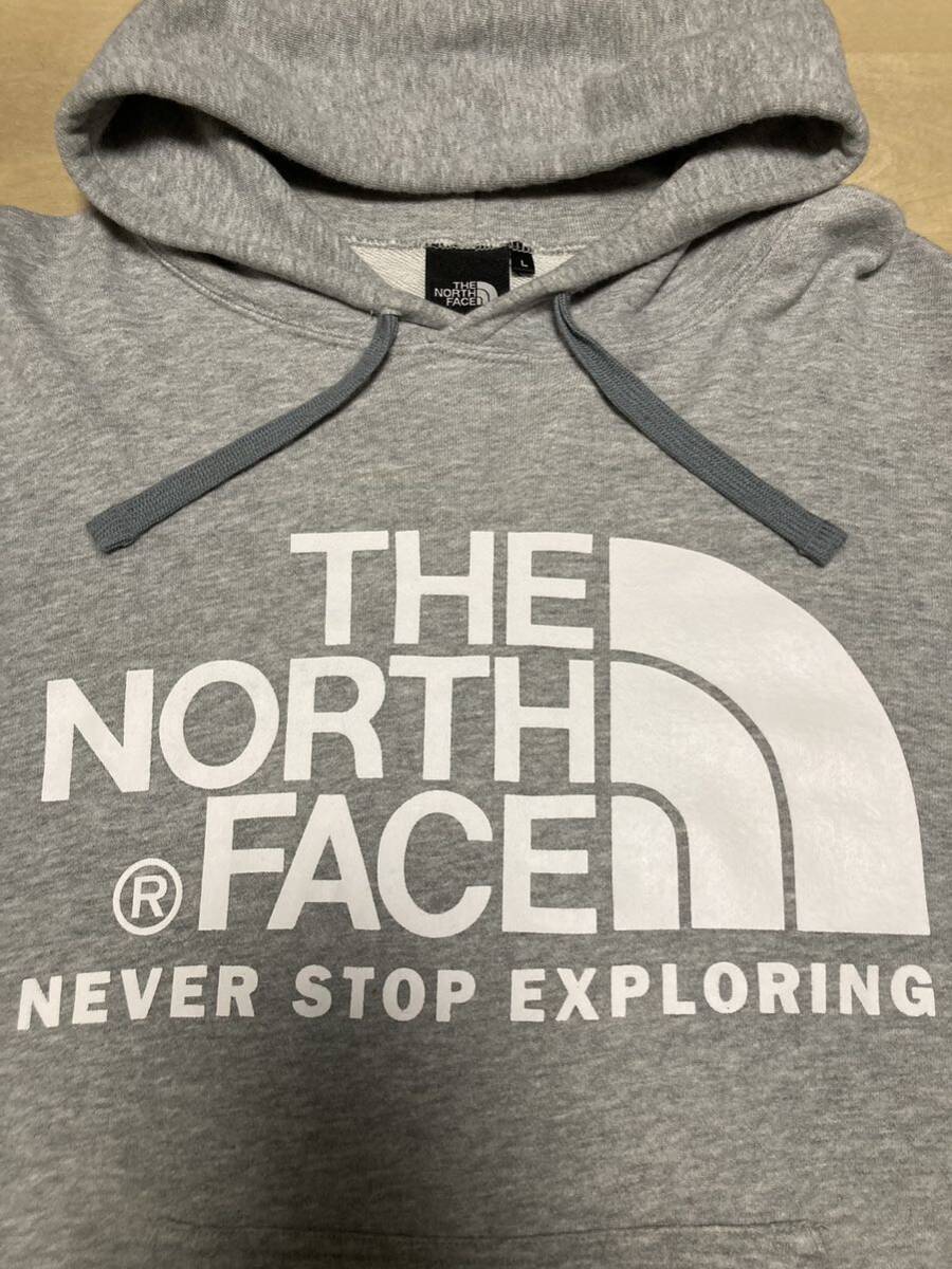 THE NORTH FACE ノースフェイス スウェットパーカー グレー Lサイズ メンズ_画像3