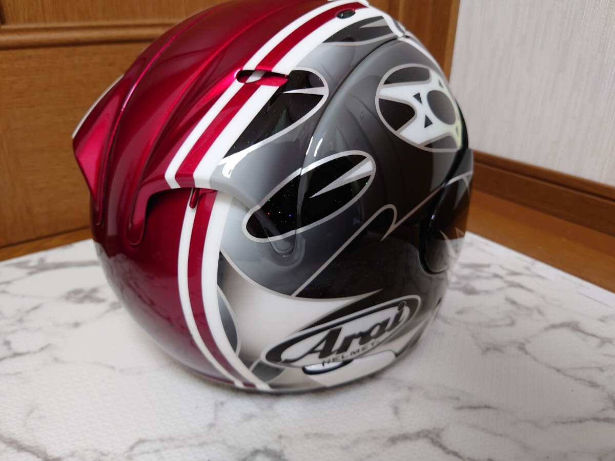 アライ　中須賀克行　2008　JSB1000　チャンピオン　記念　ジェットヘルメット　R75　ARAI　ALFA RAYS_画像4