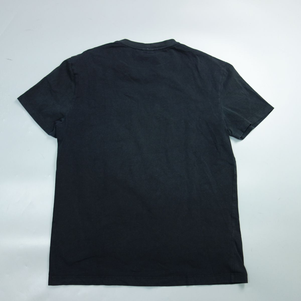 アルマーニコレツォーニ ストレッチ ロゴ 半袖Tシャツ カットソー 黒 メンズ XXL_画像4