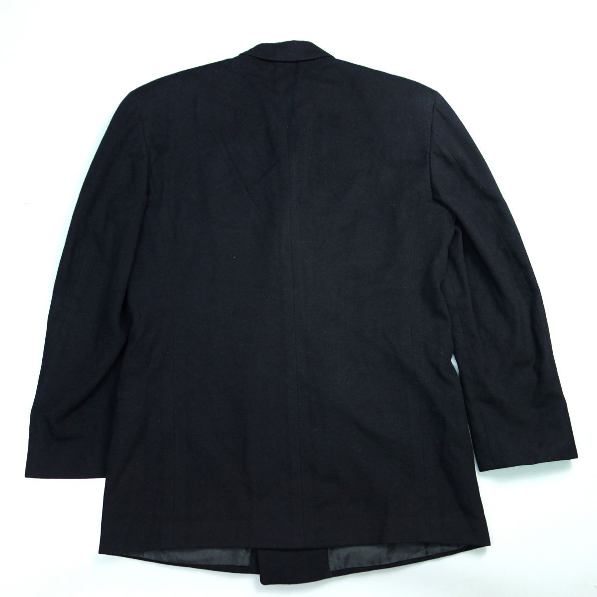 ヴィンテージ ジョルジオアルマーニ 黒ラベル カシミヤ混 ダブルテーラードジャケット 黒 メンズ 48の画像2