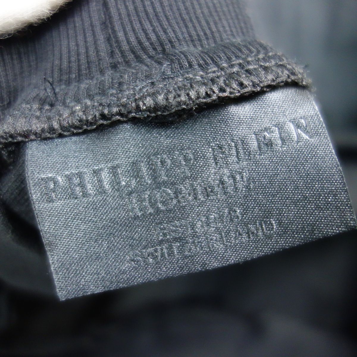 イタリア製 PHILIPP PLEIN フィリッププレイン スカルラインストーン スウェット ショーツ ハーフパンツ 黒 メンズ 3XLの画像8