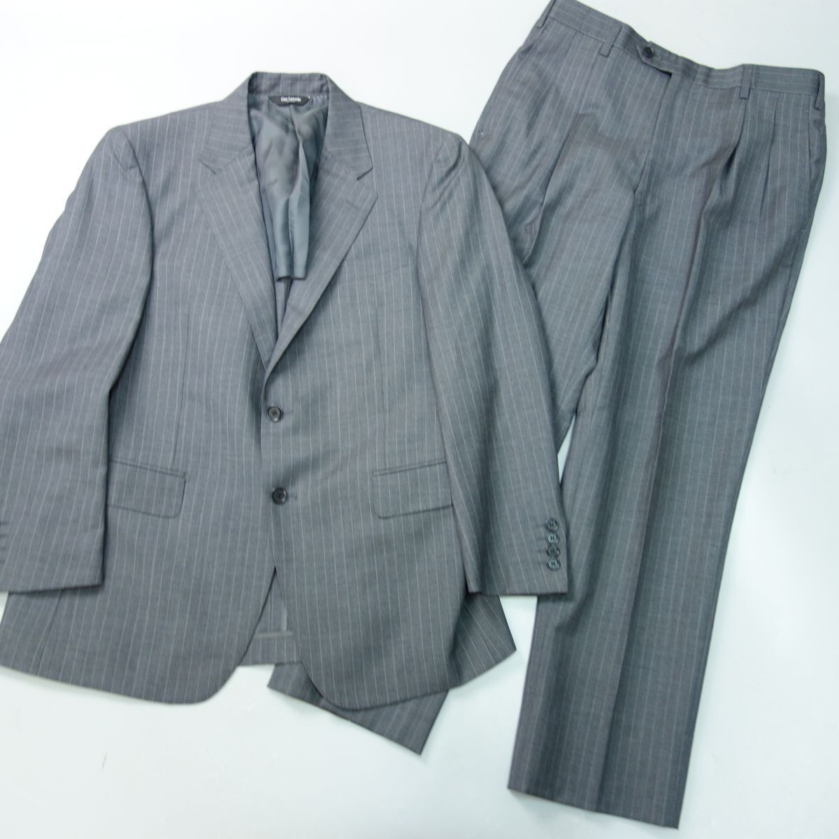  ultimate beautiful goods Guy Larochegi*la Rossi . stripe pattern 2 tuck 2B single suit setup men's 96AB5