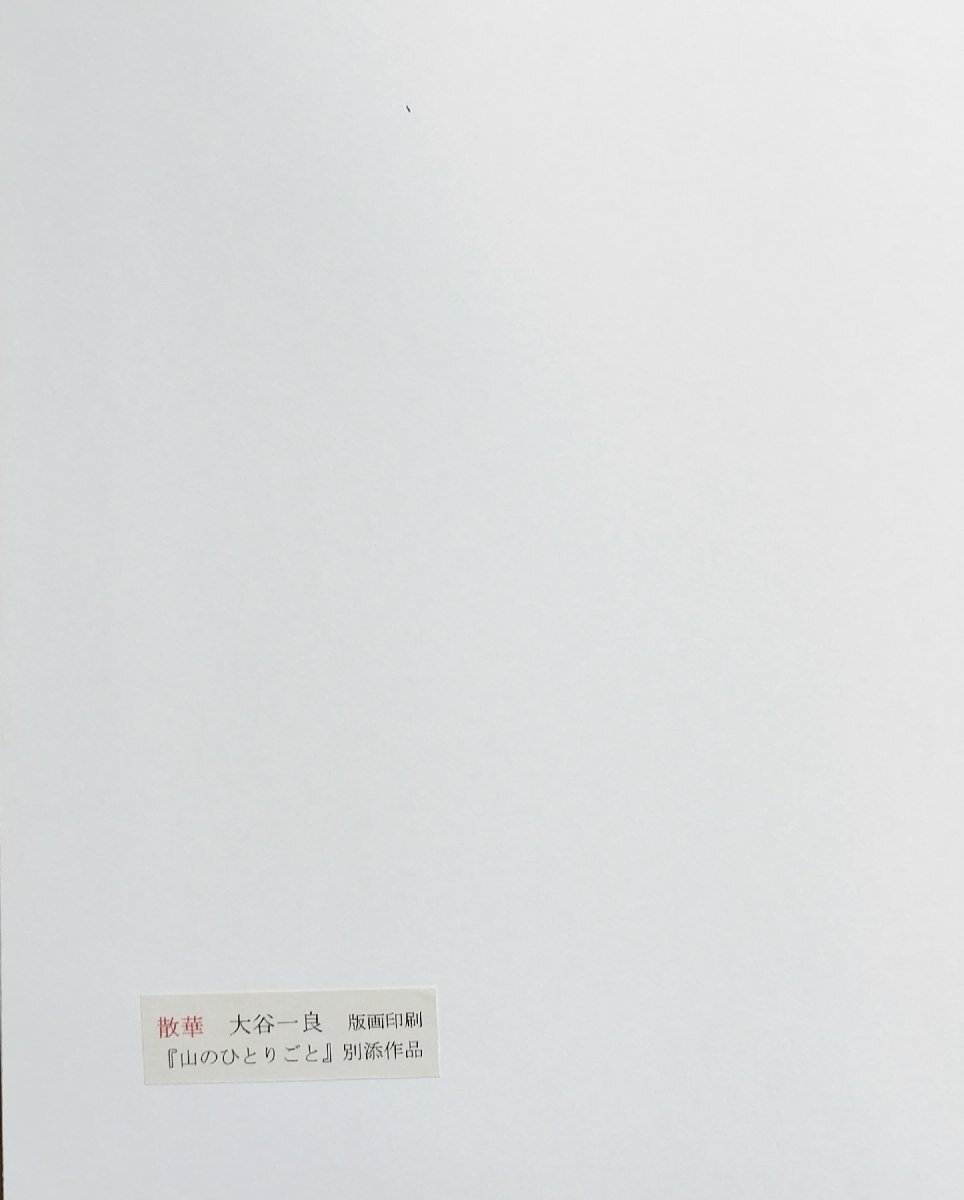 大谷一良印刷作品付『山のひとりごと 大谷一良 限定36/77部』 大谷一良印刷作品付『山のひとりごと 大谷一良 限定36/77部』