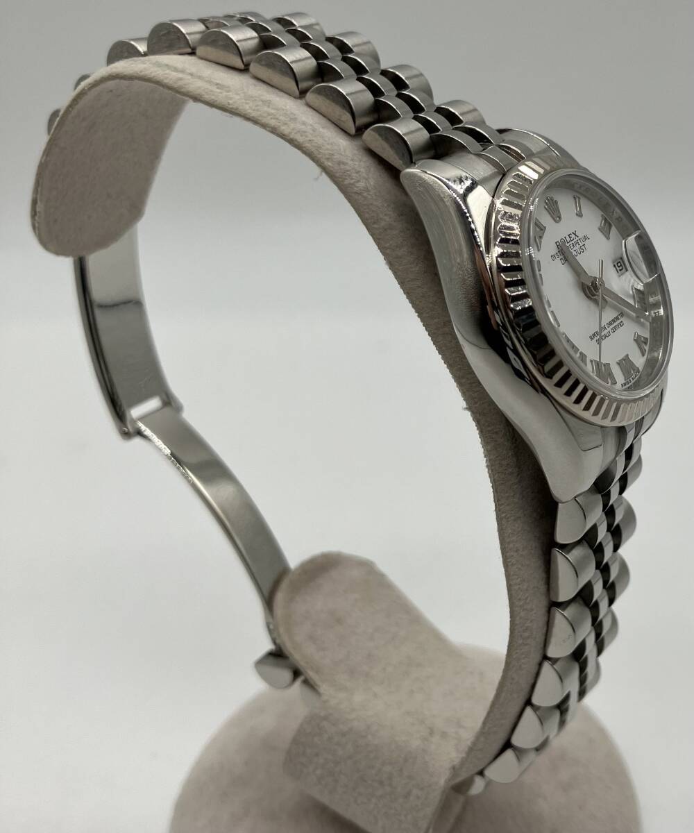 【研磨済】ROLEX DATEJUST 179174 ロレックス デイトジャスト 自動巻 アナログ 白文字盤 レディース 腕時計 時計の画像3