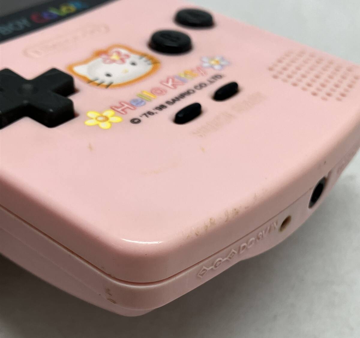 ジャンク ★Nintendo CGB-001 GAME BOY COLOR ハローキティ ゲームボーイカラー_画像5