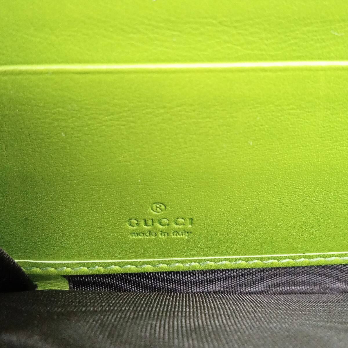 GUCCI グッチ グッチマイクロGG 307987 長財布 グリーン 緑 財布 店舗受取可_画像8