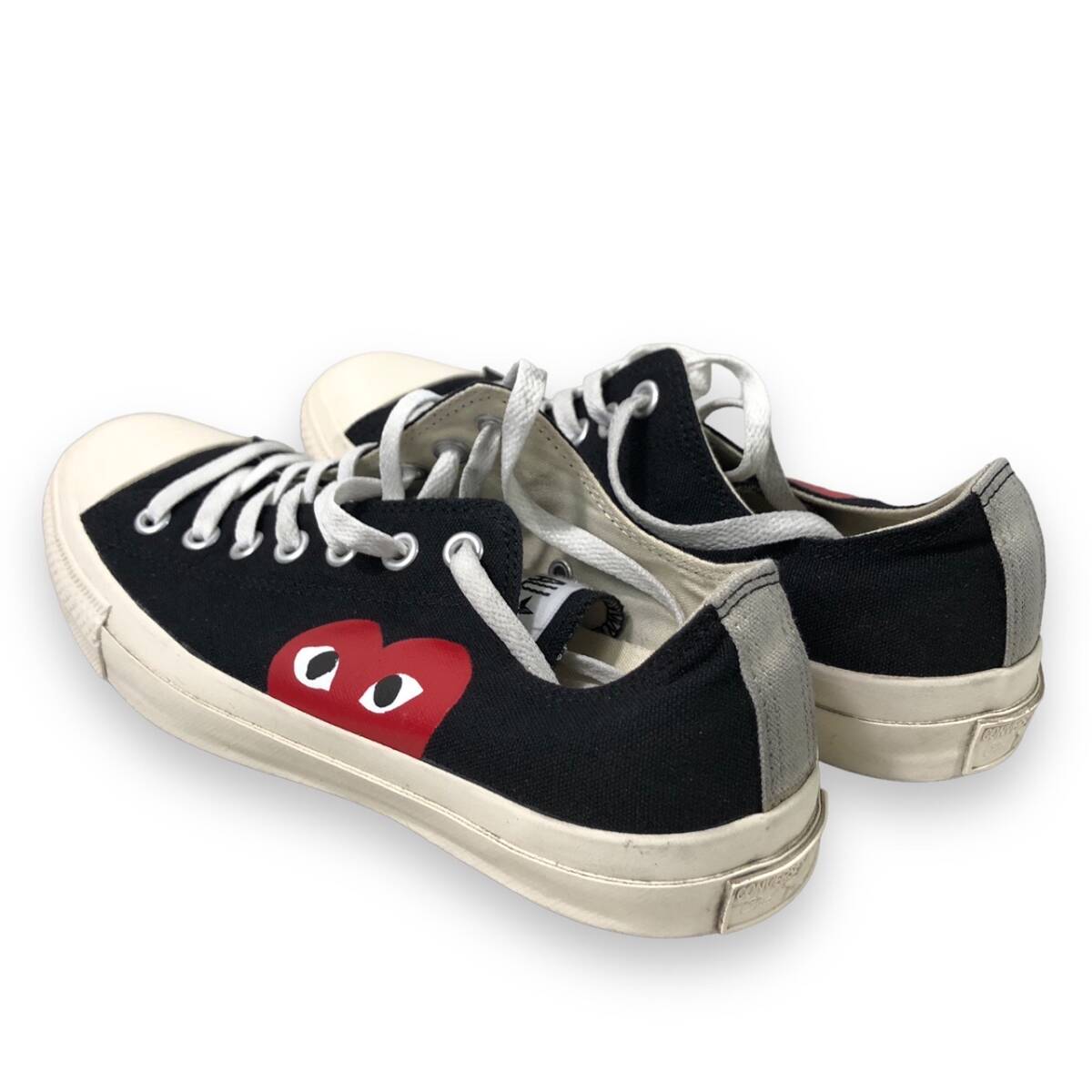 PLAY COMME des GARCONS × CONVERSE ALL STAR オールスター ブラック 27.0cm コンバース コムデギャルソンプレイ 1CK712 スニーカー_画像3