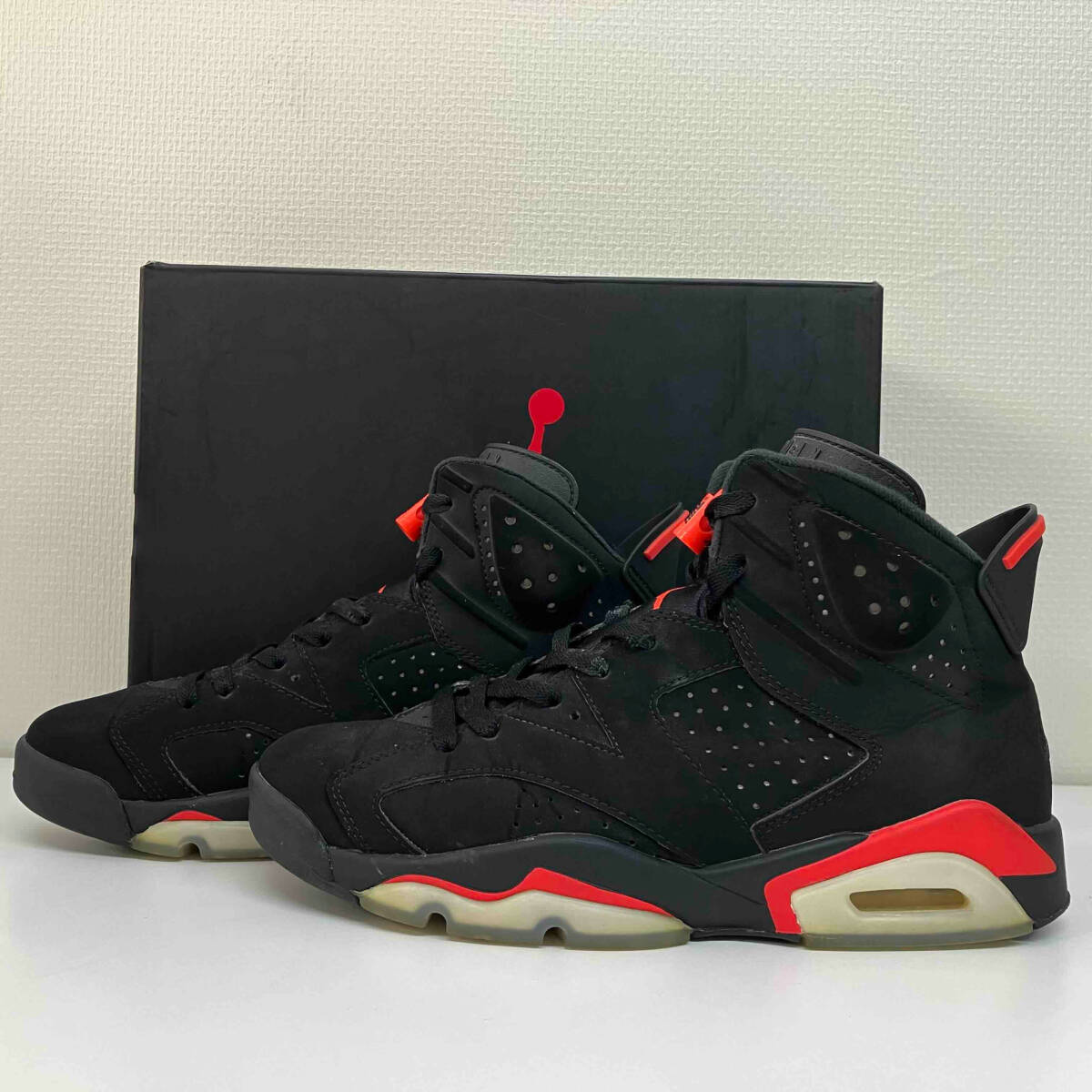 NIKE AIR JORDAN 6 RETRO OG BLACK INFRARED ナイキ エアジョーダン 6 OG ブラック インフラレッド 384664-060 サイズ26.5cm_画像1