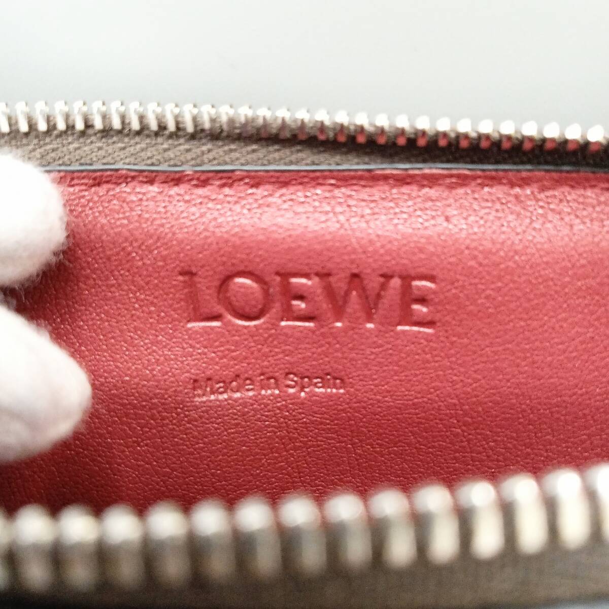 LOEWE ロエベコイン・カードケース ブラウン 小物 店舗受取可_画像5